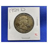 1954-D FRANKLIN HALF DOLLAR