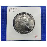 1986 AMERICAN SILVER EAGLE