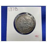 1878 MORGAN SILVER DOLLAR