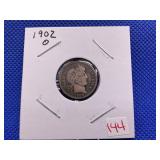 1902O BARBER DIME