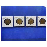 LOT OF 4 CANADIAN DOLLARS 1987, 1988, 1989 & 1992