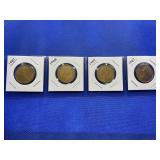 LOT OF 4 CANADIAN DOLLARS 1987, 1987, 19889 & 1989