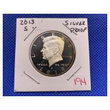 2013S KENNEDY HALF DOLLAR SILVER PROOF