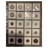 LOT OF 20 FOREIGN COINS - POSSIBLE SILVER