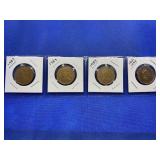 LOT OF 4 CANADIAN DOLLARS 1987, 1989, 1989 & 1992