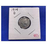 1914D BARBER DIME