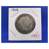 1904 BARBER HALF DOLLAR