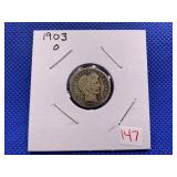 1903O BARBER DIME