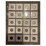 LOT OF 20 CANADIAN NICKELS