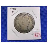 1900O BARBER HALF DOLLAR