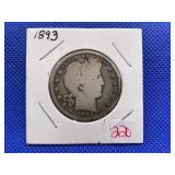 1893 BARBER HALF DOLLAR