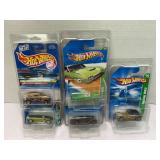 LOT OF 5 HOT WHEELS TREASURE HUNT CARS IN FACTORY