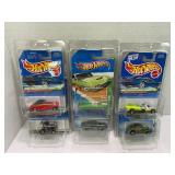 LOT OF 6 HOT WHEELS TREASURE HUNT CARS IN FACTORY