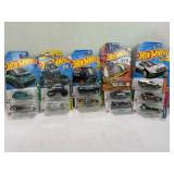 LOT OF 12 HOT WHEELS CARS IN PROTECTIVE CASES