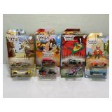 LOT OF 6 HOT WHEELS LOONEY TUNES CARS IN FACTORY