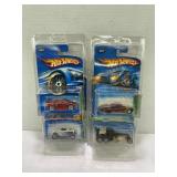 LOT OF 4 HOT WHEELS TREASURE HUNT CARS IN