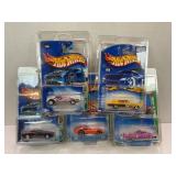 LOT OF 5 HOT WHEELS T-HUNT CARS IN PROTECTIVE CASE