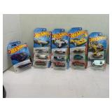 LOT OF 12 HOT WHEELS CARS IN PROTECTIVE CASES