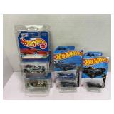 LOT OF 5 HOT WHEELS TREASURE HUNT CARS AND MORE