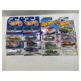 LOT OF 12 HOT WHEELS CARS IN FACTORY SEALED