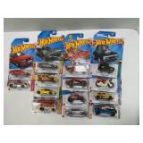 LOT OF 14 HOT WHEELS CARS IN PROTECTIVE CASES