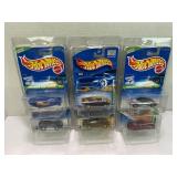 LOT OF 6 HOT WHEELS TREASURE HUNT CARS IN FACTORY