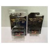 LOT OF 2 HOT WHEELS CARS IN PROTECTIVE CASES IN