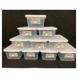 10 - 6 QUART, 5.7 LITER BOXES WITH LIDS