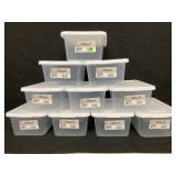10 - 6 QUART, 5.7 LITER BOXES WITH LIDS