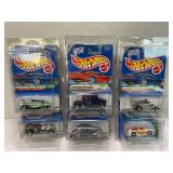 LOT OF 6 HOT WHEELS TREASURE HUNT CARS IN FACTORY