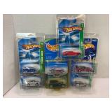 LOT OF 7 HOT WHEELS T-HUNT CARS WITH PROTECTIVE