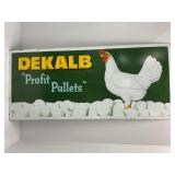 Dekalb metal Chicken Feed Sign by Patten Sign Co -
