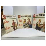 Lot of (3) 1953 7 UP Advertisements