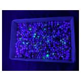 LARGE FLAT OF ASSORTED VINTAGE MARBLES - SOME