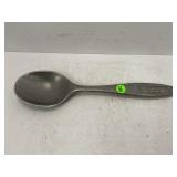 ROSS ALUMINUM SERVING SPOON - 13' LONG - MADE IN