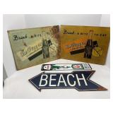 Dr. Pepper, Beach and Sinclair S&H Stamps metal