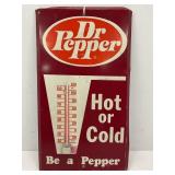 Dr Pepper metal thermometer - 12' x 6 3/4'
