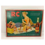 1992 RC Cola embossed metal Sign - 16' x