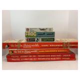 Large lot of vintage airplane models and boxes