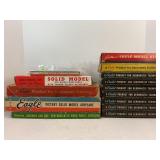 Large lot of vintage airplane models and boxes