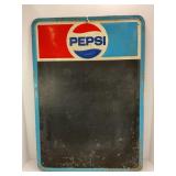 Vintage Pepsi metal Chalk Board Sign -26 3/4' X 18