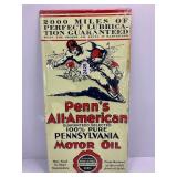 Penn's All American Pennsylvania Motor Oil Sign -