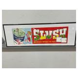 1966 Slush framed paper Sweatheart cup print -