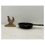 WAGNERWARE CAST IRON ASHTRAY SKILLET AND CAST
