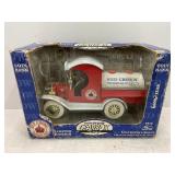 GEARBOX DIE CAST 1912 FORD TANKER COIN BANK RED