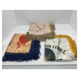 Vintage Military pillow case covers - satin early