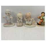 LOT OF 4 HUMMEL AND PRECIOUS MOMENT FIGURINES