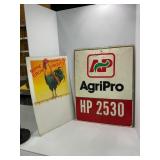 Rooster Litho & Ag Pro cardboard field Sign -