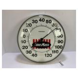 MoorMan's glass front 12' thermometer by the Ohio
