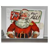 1955 7-Up Santa Advertisement Paper copy